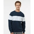 thumbnail image 4 of J. America Varsity Fleece Crewneck Sweatshirt, 4 of 5