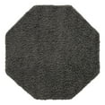 thumbnail image 2 of Unique Loom Everyday Shag Collection Area Rug - Solid (4' Octagon Dark Gray), 2 of 6
