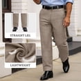 thumbnail image 3 of FEDTOSING Mens Casual Dress Pants Old Money 30"/32" Slim Fit Vintage Tapered Trousers, 3 of 7
