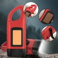 thumbnail image 3 of Hand Cranking Solar Powered Flashlight, Rechargeable Emergency LED Flashlight Carabiner Dynamo Quick Snap Clip Backpack Flashlight Torch for Outdoor Camping Climbing Hiking, 3 of 9