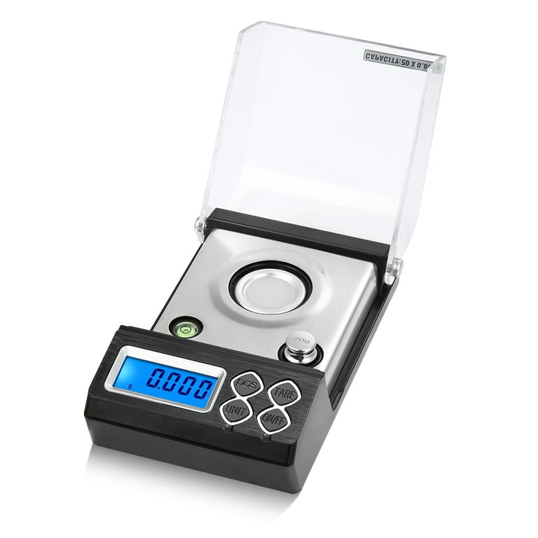 Milligram Scale 50g / 0.001g, Reloading Scale with 2x 20g, Battery Included