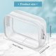 thumbnail image 2 of Bolsas de maquillaje Weewooday de PVC transparente con cierre (12 piezas), 2 of 7