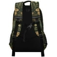 thumbnail image 3 of FORMRS Unisex Backpack Elementary School Travel Bookbag with Reflective Stripes, Brown Floral Rabbits Pattern, 3 of 7