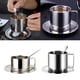 thumbnail image 3 of Juego de tazas de café de acero inoxidable con aislamiento, para café, leche, capuchino y leche. S, 3 of 9