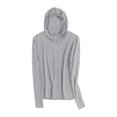 thumbnail image 3 of LOVIVER Veste de Protection Solaire à Capuche pour Course Alpinisme Randonnée Gris Clair, 3 of 8