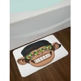 thumbnail image 2 of Cartoon Bath Mat, Fun Hipster Monkey with Colorful Sunglasses and Hat Rapper Hippie Ape Art, Non-Slip Plush Mat Bathroom Kitchen Laundry Room Decor, 29.5 X 17.5 Inches, Brown Black White, Ambesonne, 2 of 2