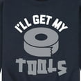 thumbnail image 3 of Instant Message - I'll Get My Tools - Men's Crew Neck Fleece Pullover, 3 of 6