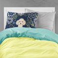 thumbnail image 2 of Carolines Treasures BB5109PILLOWCASE Blue Flowers Buff Poodle Fabric Standard Pillowcase Standard multicolor, 2 of 2