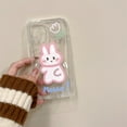 thumbnail image 6 of Cartoon Cute Rabbit Dinosaur Clear Couple Case Compatible with iPhone Case (Cartoon Cute Rabbit,iPhone 14 Pro Max), 6 of 7