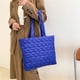 thumbnail image 3 of Bolsa de mano informal para mujer de compras acolchado de algodón acolchado monedero femenino sólido JShteea Para Estrenar, 3 of 9