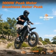 HiKeep 20 Fat Tire Electric Bike for Adults, 1500W Motor 3000W Peak, 52V 40Ah Removable Battery, UL2849 Certified Ebike, Full Suspension