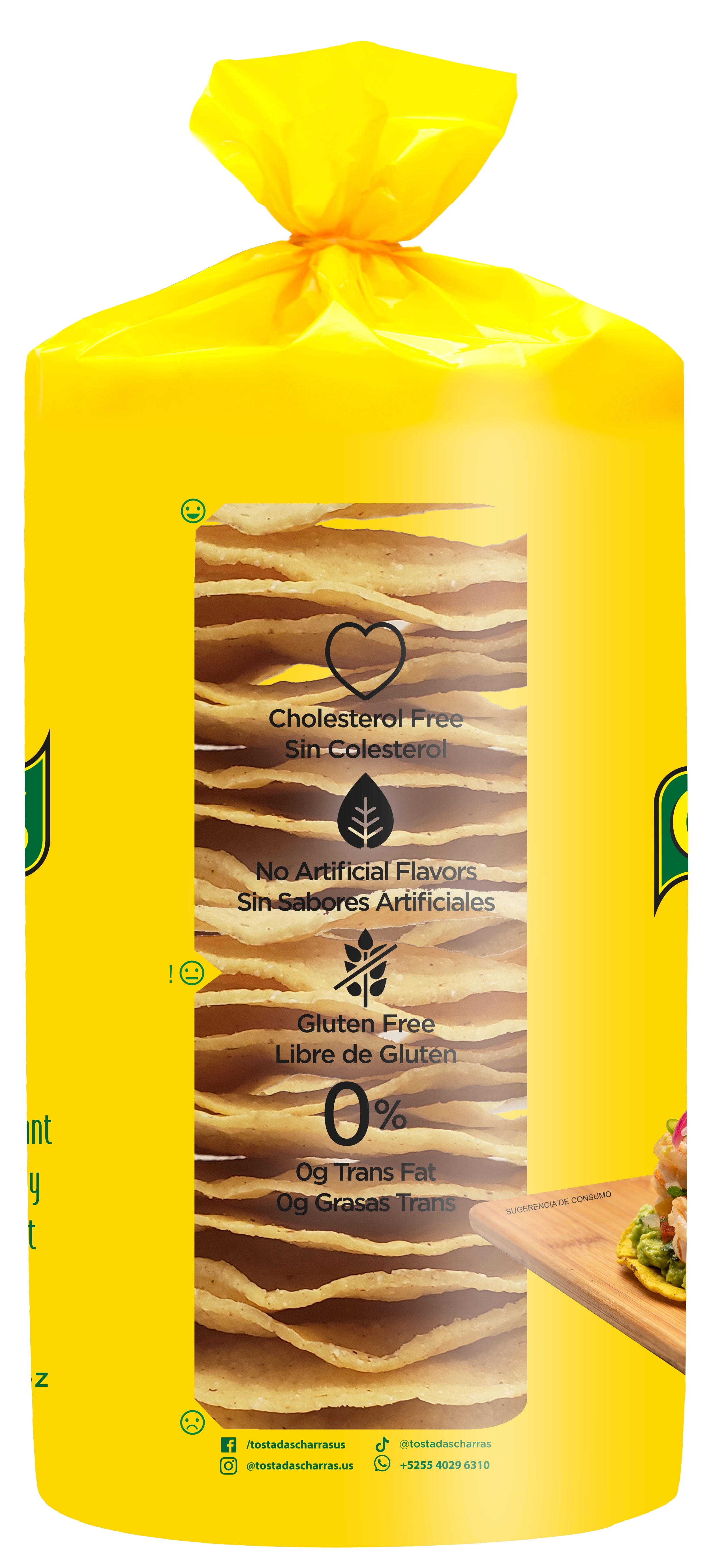 Charras Original Corn Tostadas Amarilla, Gluten-Free Yellow, 11.46oz