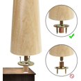 thumbnail image 2 of Juego de patas de muebles de madera de 8 pulgadas de 4 patas de mediados de siglo para muebles Patas de repuesto modernas para sofá, mesa, gabinete, escritorio (madera), 2 of 5