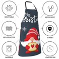 thumbnail image 5 of Honeii Cute Christmas Gnomes (2) Print Waterproof Apron, Adjustable Kitchen Apron with Pockets,for Gardening, Dishwashing, Meat Processing, Car Washing, and Pet Grooming, 5 of 8
