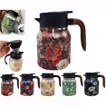 thumbnail image 4 of HLONK Raidley Vintage Floral Pattern Tea – Built-In Infuser Mini Hot Coffee Pot Office Stainless Steel Insulated Teapot Detachable Easy To for Kitchen, 4 of 9
