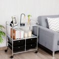 thumbnail image 3 of Costway 4Drawer Rolling Storage Cart shelf Scrapbook Paper Office School Organizer Black, 3 of 5