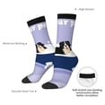 thumbnail image 4 of KLL Bernese Mountain Dog Sitting Bath Tub Print Cool Socks Men's Women's Crew Socks Funny Crazy Novelty Stockings, 4 of 6