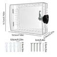 thumbnail image 5 of Shoreew Clear Large Thermostat Box Cover with Password Lock High Strength Easy to Install AC Lock Box Cover Thermostat Protector, 5 of 7