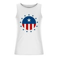 thumbnail image 3 of Virmaxy Mens American Flag Tank Tops Crew Sleeveless 4th of July Shirts Print Tank Top Casual Sports Sleeveless Round Neck T-shirt Tank Top White-L S, 3 of 3