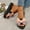 Pink, variant on Mefallenssiah Fashion Women'S Shoes Casual Round toe Wedge Heel Slippers Floral Beach Sandals