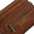 thumbnail image 4 of Wrangler Crossbody Bag for Women Multi Pocket Crossover Bag Shoulder Pursea with Adjustable Strap, Brown, 4 of 8