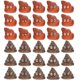 thumbnail image 1 of 60Pcs Fake Poop Toys Realistic Poop Toys Plastic Poop Models Game Tossing Toys Party Prank Toys, 1 of 3