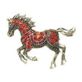 thumbnail image 2 of SMKE Christmas Horse Tree Ornament,Equestrian Horse Hanging Decor,Vintage Animal Xmas Ornament,Metal Horse Rhinestone Ornament,Horse Gift For Horse Lover Xmas Gift,Sparkly Horse Tree Decor Db, 2 of 9
