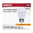 thumbnail image 3 of 4Pk - Satco 120 Volt S14 LED String Light Replacement Bulb 2700K, 3 of 4