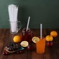 thumbnail image 4 of 100 Pcs Clear Disposable Jumbo Smoothie Straws & Boba Straws, Wide Plastic Milkshakes Drinking Straws, BPA FREE (9.45" long and 0.43" Diameter), 4 of 6