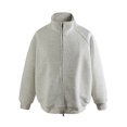 thumbnail image 2 of MKLEKYY Veste Matelassée à Enfiler pour Femmes Automne Cardigan Version Hommes et Femmes Hauts Polyvalents Décontracté Double Fermeture Éclair Tendance, 2 of 5