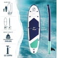 thumbnail image 5 of LHBcraft Inflatable Stand Up Paddle Board with SUP Accessories and Backpack Paddle Boards for Adults. Non-Slip Deck, Wide Stance, Bottom Fin, Double Action Pump, 5 of 7