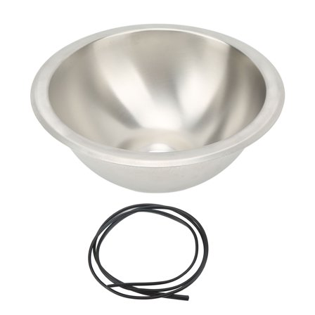 Round Boat Sink, Wiredrawing Space Saving RV Kitchen Sink Stainless Steel For Replacement