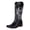 Black, variant on Mid Calf Cowboy Boots for Women Wide Calf Vintage Embroidery Western Cowgirl Booties Fashion Pointed Toe Riding Boots Black Size 8
