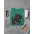 thumbnail image 3 of Riding Krampus Christmas Rebel Style Men's T-shirt, 3 of 4