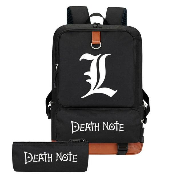 Set de mochilas de tela Oxford con dibujos animados de Death Note para niños