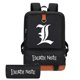 thumbnail image 1 of Set de mochilas de tela Oxford con dibujos animados de Death Note para niños, 1 of 5