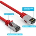 thumbnail image 3 of Nippon Labs 60CAT8-10-26RD Cat8 Ethernet Cable 3 feet Slim Series - Red | 2GHz, 40G, S/FTP, 3 of 5