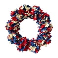 thumbnail image 2 of WWC 4th of July Patriotic Wreaths for Front Door, Fade Resistant Red White and Blue USA Acrylic Door Decor for 250th Anniversary, Summer Porch Decor, 2 of 7