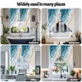 thumbnail image 6 of Beach Ocean Waves Swag Curtain Valance for Windows, Blue Watercolor Painting Window Treatments Short Swag Topper for Kitchen Windows Bathroom Bedroom, 28"x36", 6 of 8