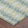 thumbnail image 3 of Addison Rugs Chantille Indoor/Outdoor Transitional Geometric Teal Machine Washable Rectangle Rug, 8' x 10', 3 of 8
