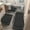 Black, variant on 3pcs 25D Sponge Bath Mats - Super Absorbent Non-Slip Shower Rugs, Thick Soft Bath Tub Floor Mat Suitable for Bathtub, Shower, Bathroom - Heavy Foot Traffic Areas, &, Modern Bathroom Decor ()