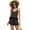 Black, variant on Fiophy Women's 100% Linen 2 Piece Outfits Summer Lounge Sets Sleeveless V Neck Button front Tops Elastic Waist Shorts Set, White, L