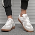 thumbnail image 2 of Zapatillas de cuero para caminar y correr para mujer/hombre con cordones, ligeras y casuales, 2 of 5