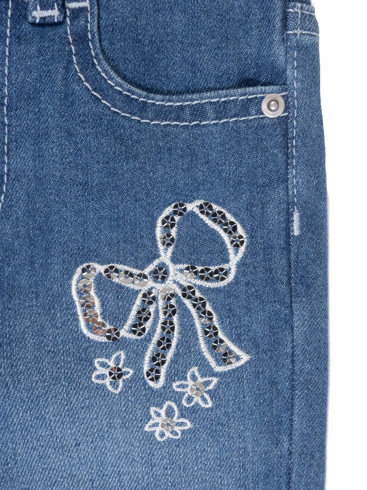 Wonder Nation Toddler Girl Fashion Denim Jeans, Sizes 12M-5T