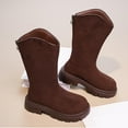 thumbnail image 4 of Zapatos De Ante Para Niños Botas altas de invierno para niñas, estilo casual, de media caña, para Rkxzt, 4 of 9