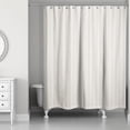 thumbnail image 2 of Creative Products Cream and White Ticking Stripe 71x74 Shower Curtain, 2 of 2