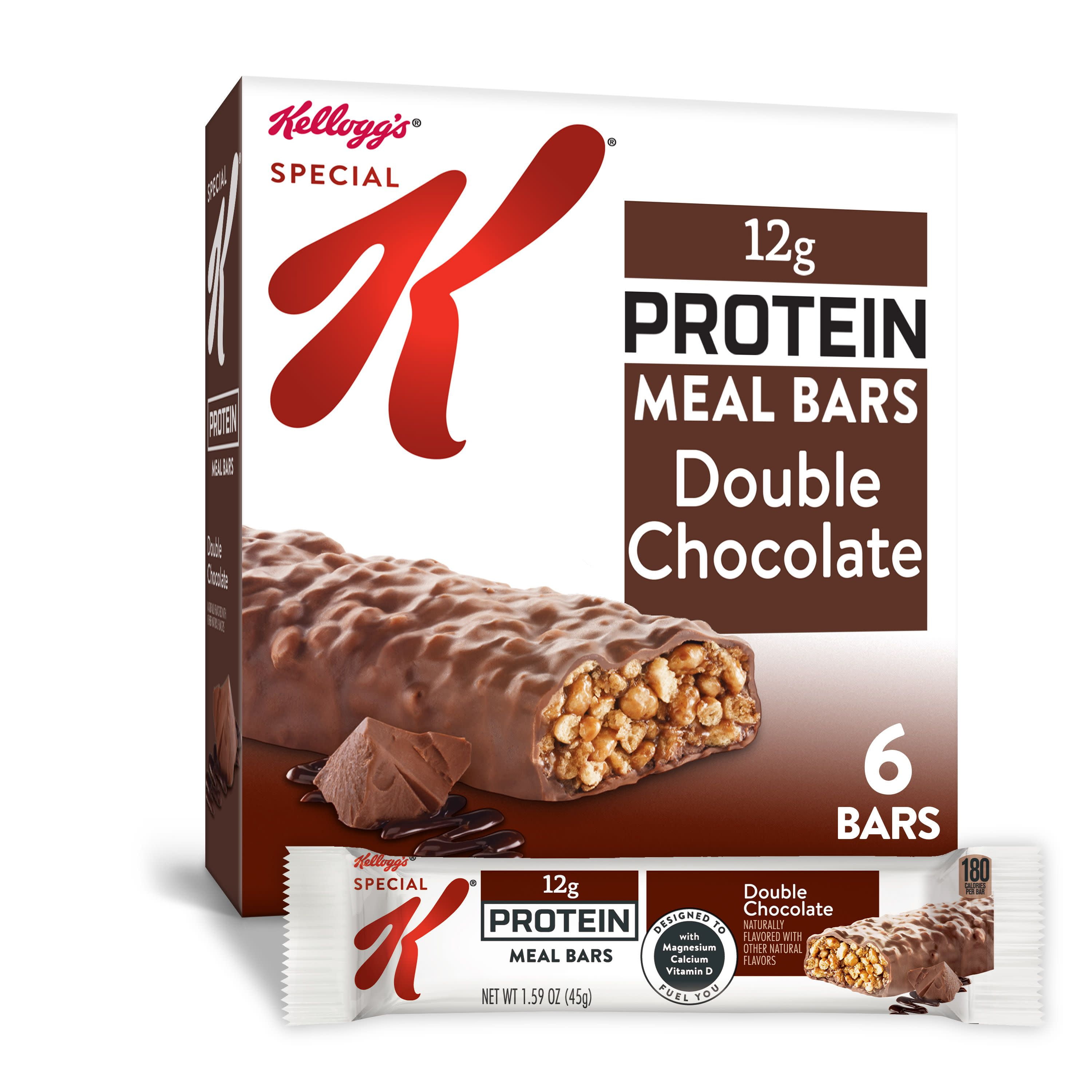 Kellogg's Special K, Protein Meal Bars, Double Chocolate, 6 Ct, 9.5 Oz