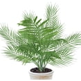 thumbnail image 5 of Visland 3PCS Artificial Palm Leaves Plants Faux Palm Fronds Tropical Large Palm Leaves Greenery Plant for Home Garden Hawaiian Party Jungle Party Decoration, 5 of 8