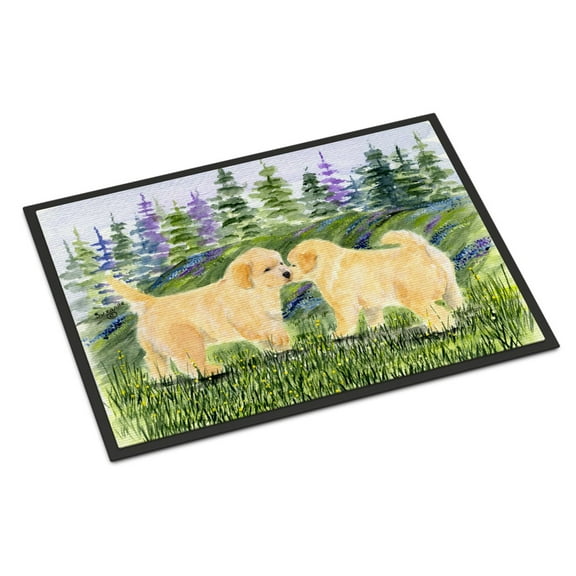 Carolines Treasures SS8102JMAT Golden Retriever Doormat 24x36 36"L x 24"W multicolor
