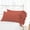 Brick Red, variant on 2 Piece Long Ruffles Mermaid Fishtail Pattern Solid Black Pillow Shams, (Standard 20X26 Pillow Cover), 100% Egyptian Cotton, 800 Thread Count, Standard Size